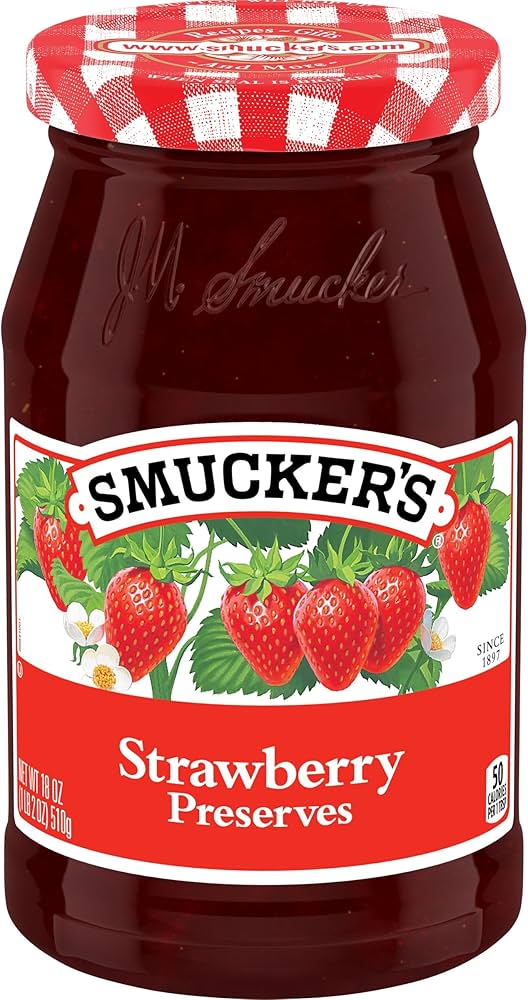 Smucker's Strawberry Preserves Real Fruit Spread 18 oz