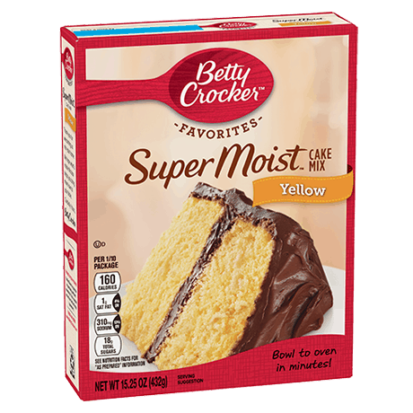 Betty Crocker Cake Mix Super Moist Yellow 15.25 oz
