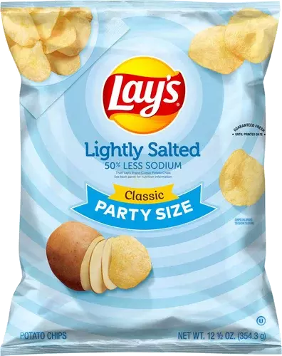 Lay's Potato Chips Classic Lightly Salted Party Size 12.5 oz