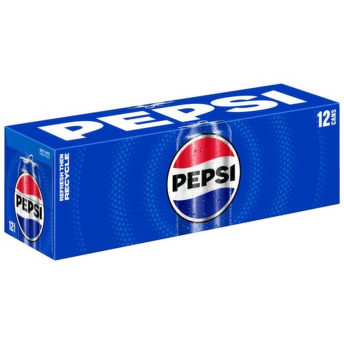 Pepsi Soda Bold Refreshing Cola 12 Pack 12 fl oz