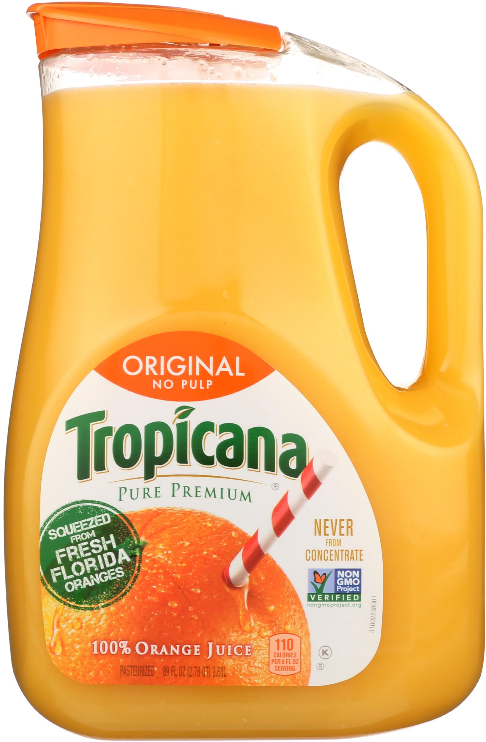 Tropicana Orange Juice 100% Pure Not From Concentrate 89 fl oz