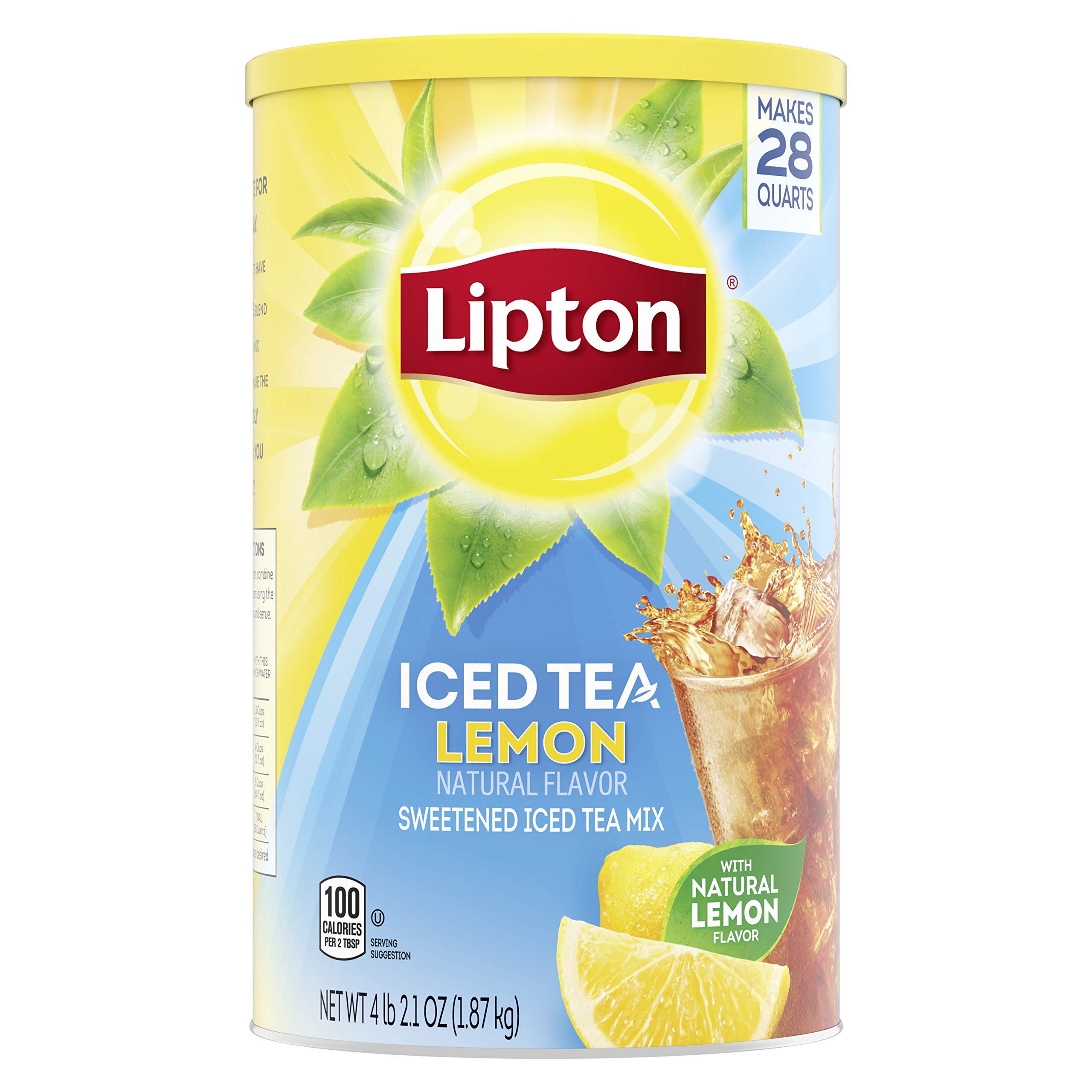 Lipton Iced Tea Mix Lemon Refreshing 28 qt
